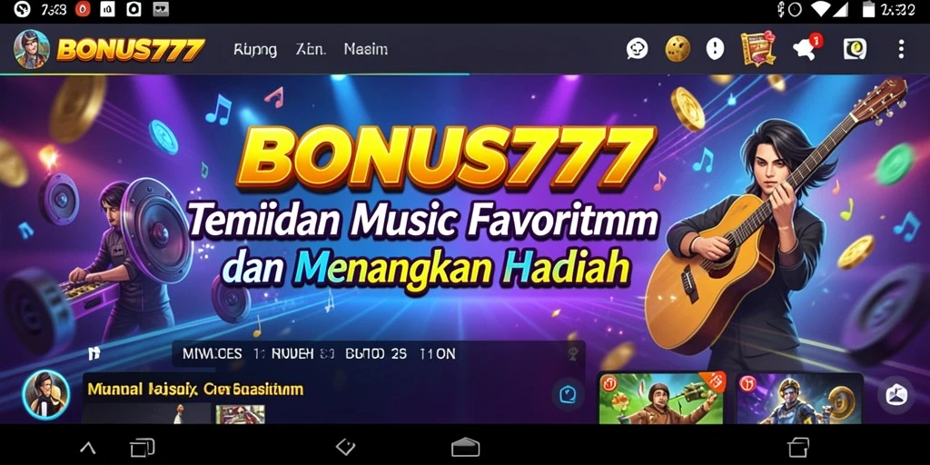 Tampilan gameplay BONUS777 yang interaktif dan penuh warna.