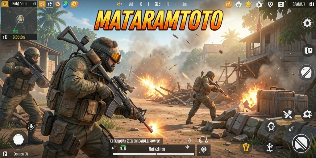 Tampilan aksi seru dalam pertempuran MATARAMTOTO.