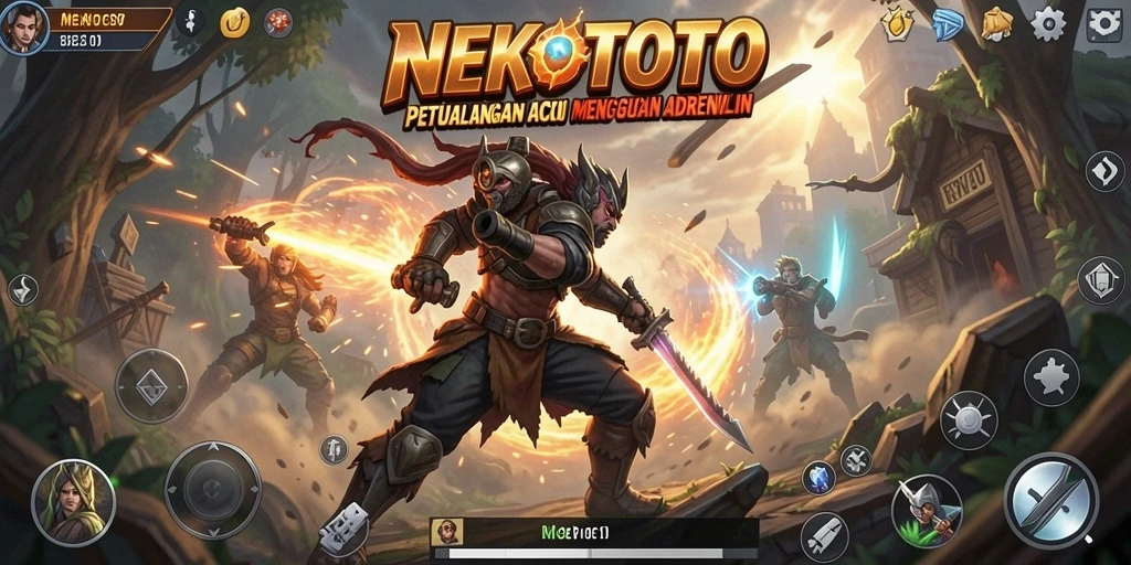 Tangkapan layar gameplay NEKOTOTO yang menampilkan aksi mendebarkan.