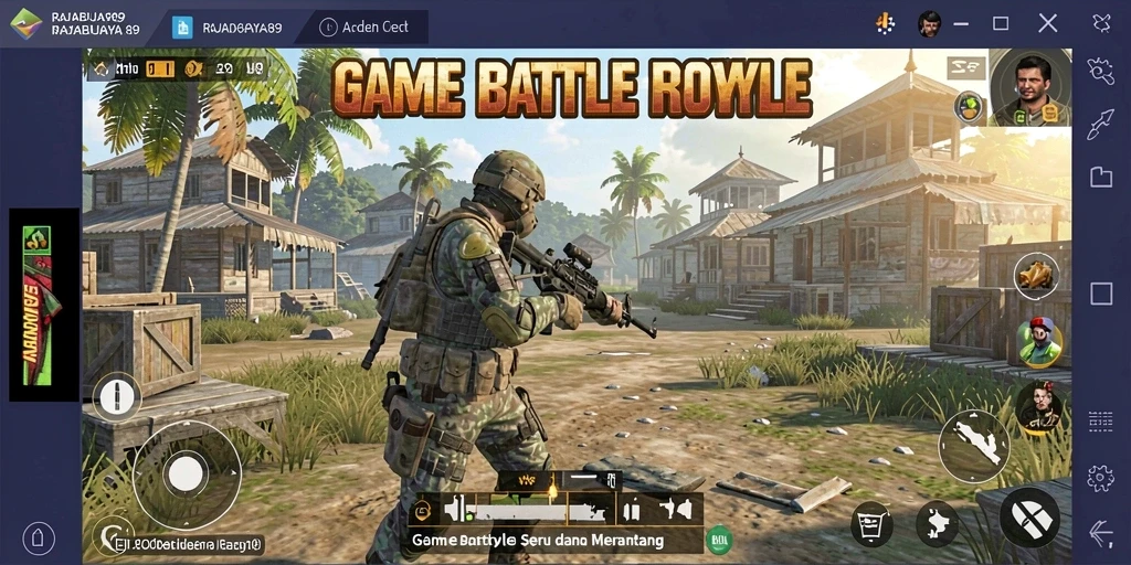 Tampilan gameplay RAJABUAYA89 yang menegangkan dan strategis.